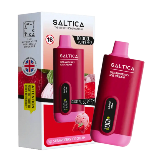 Saltica 10000 Strawberry Ice Cream